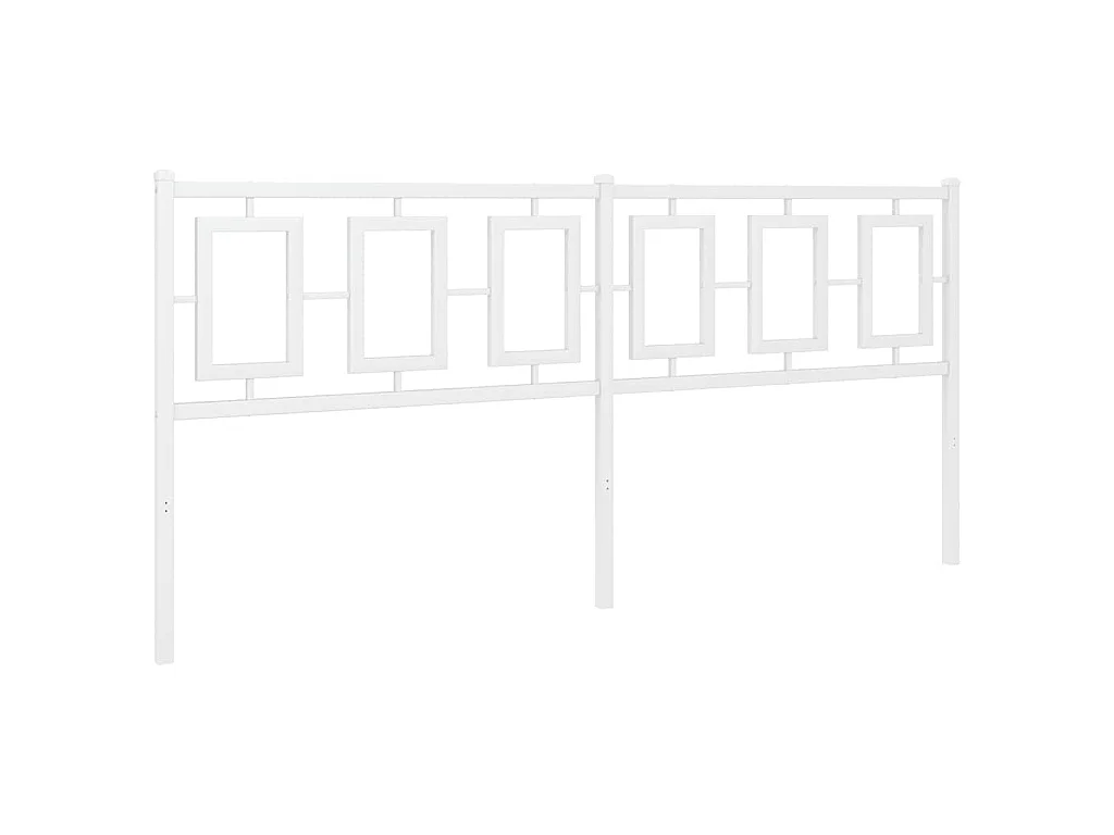 Vervangend hoofdbord 180 cm metaal wit