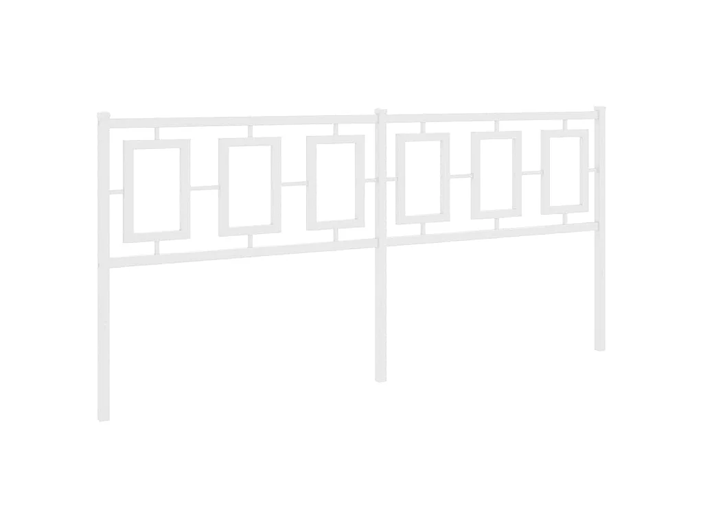 Vervangend hoofdbord 180 cm metaal wit