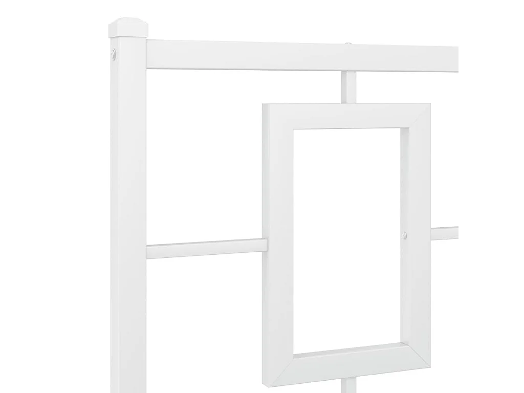 Vervangend hoofdbord 180 cm metaal wit