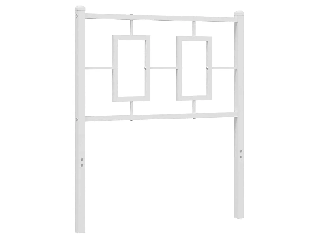 Vervangend hoofdbord 75 cm metaal wit