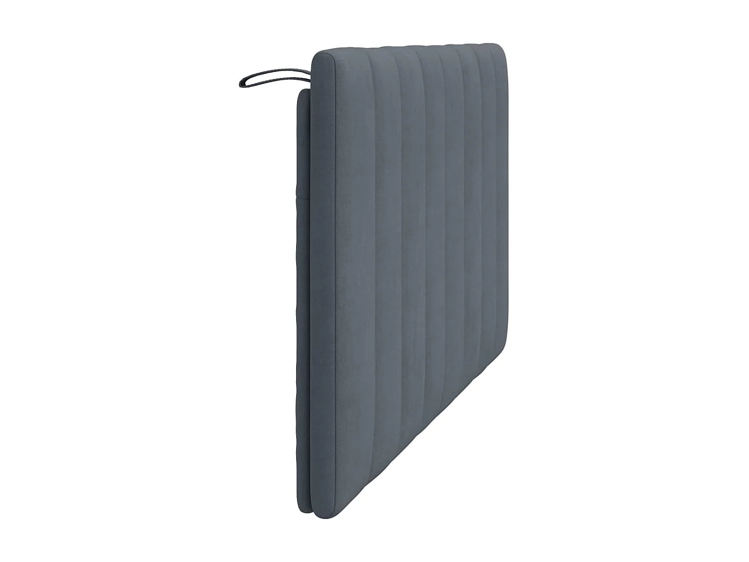 Cuscino Testiera Hanko Grigio Scuro 120 cm in Velluto