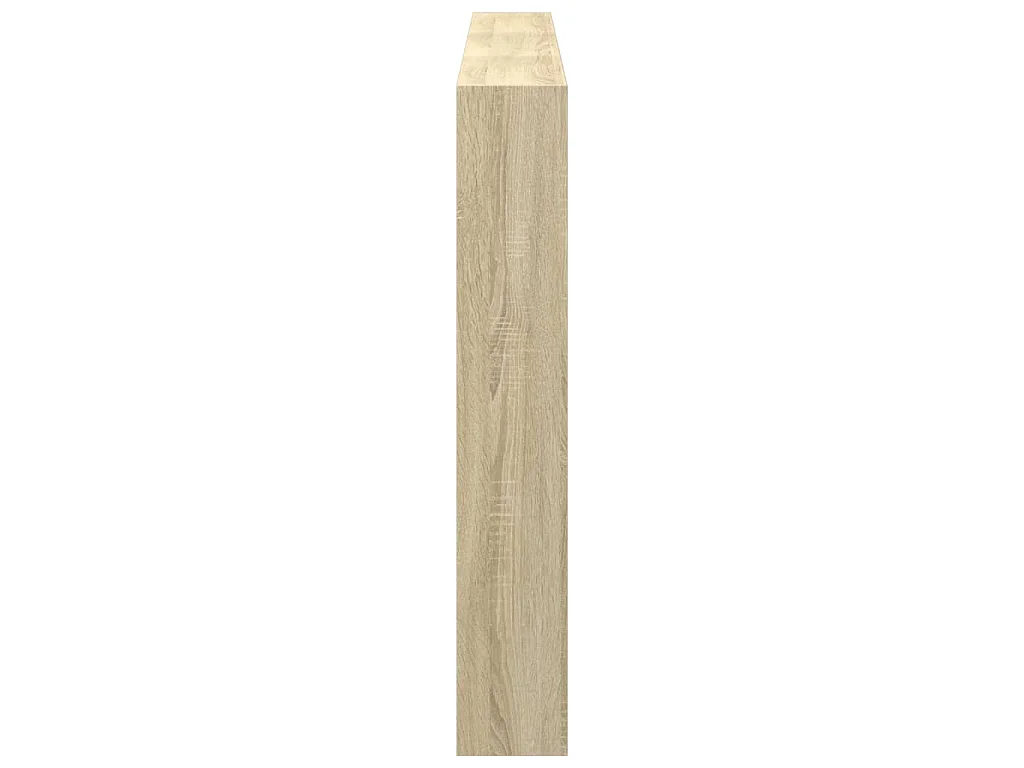 LED-Kopfteil mit Ablagen Sonoma-Eiche 180x17x102 cm