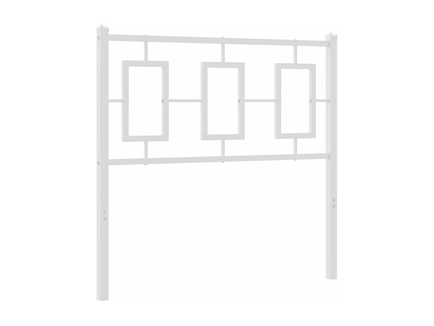 Cabeceira de cama 90 cm metal branco