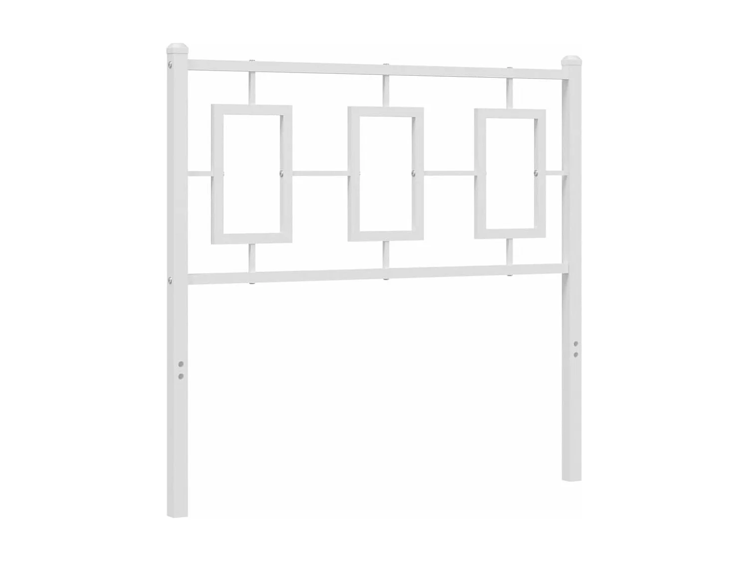 Cabeceira de cama 90 cm metal branco