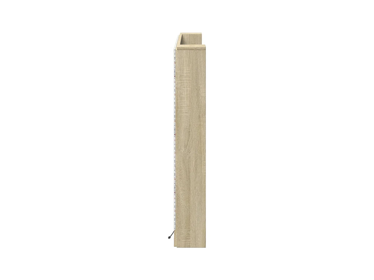 LED-Kopfteil mit Ablage Sonoma-Eiche 160x16,5x103,5 cm