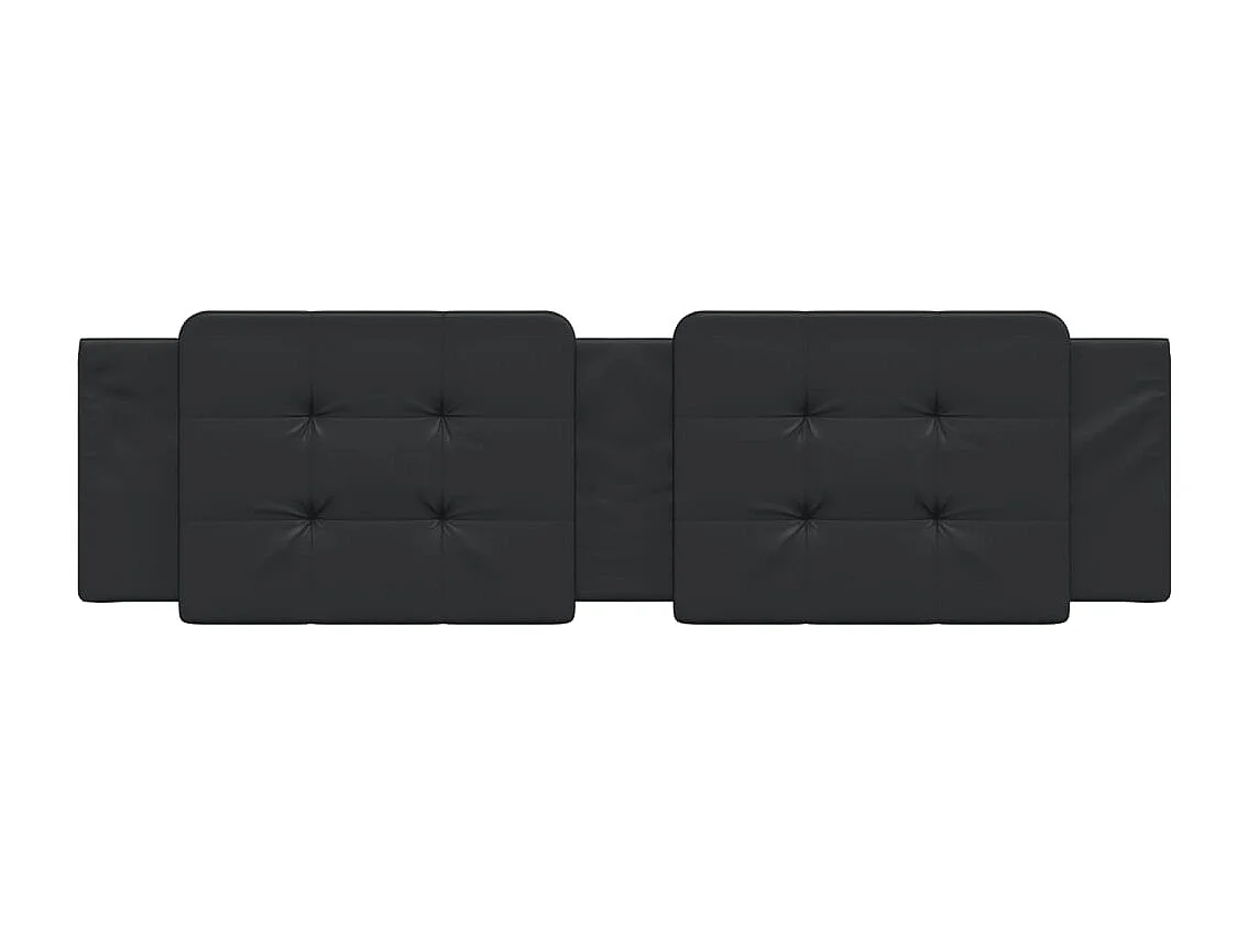 Coussin de tête de lit Zadar noir 180 cm similicuir