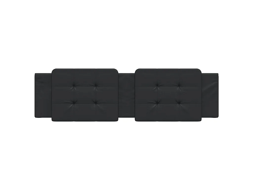 Coussin de tête de lit Zadar noir 180 cm similicuir