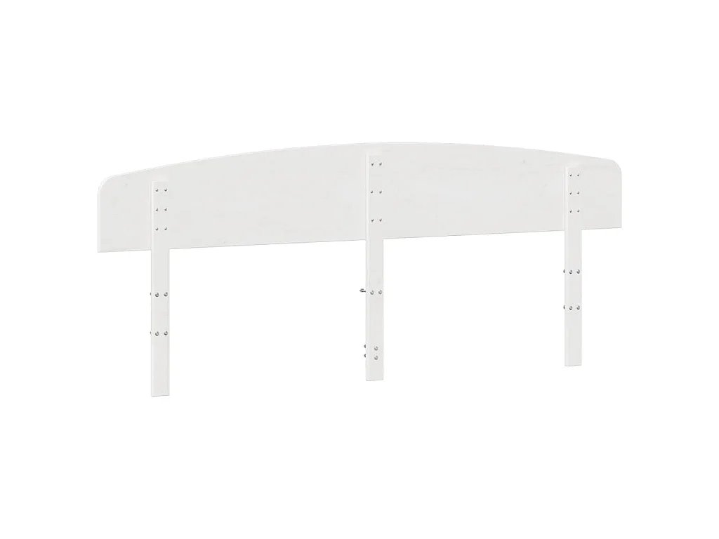 Kopfteil Weiß 200 cm Massivholz Kiefer