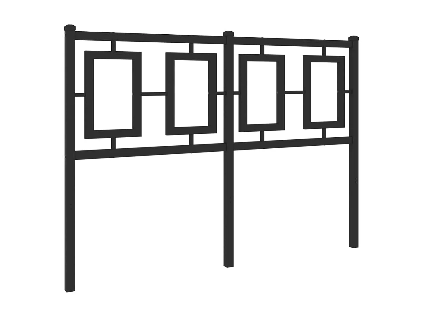 Tête de lit métal noir 120 cm