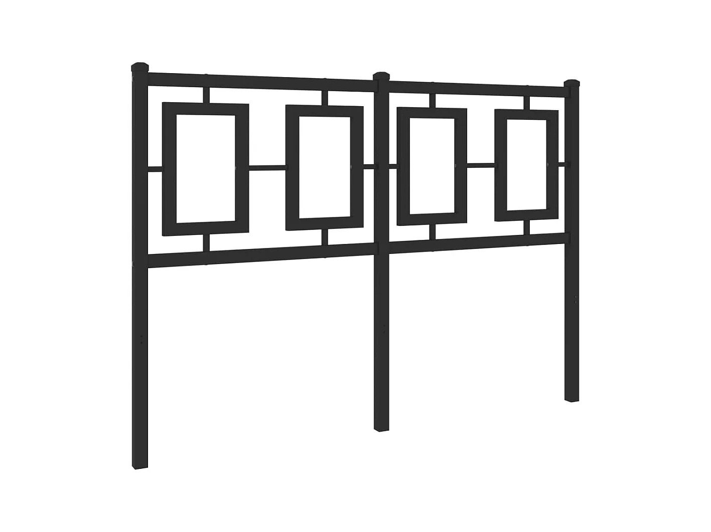 Testiera in Metallo Nero 120 cm