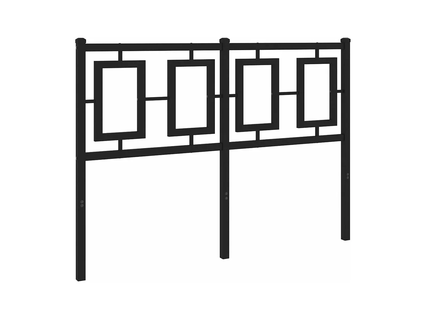 Testiera in Metallo Nero 120 cm