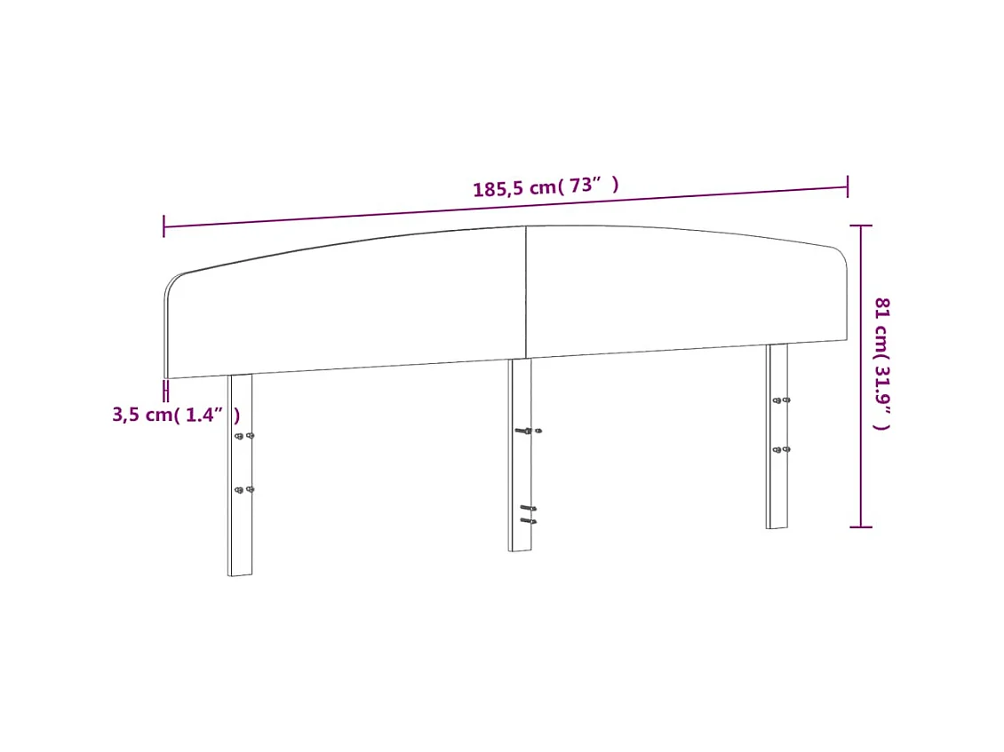 Tête de lit blanc 180 cm bois massif de pin