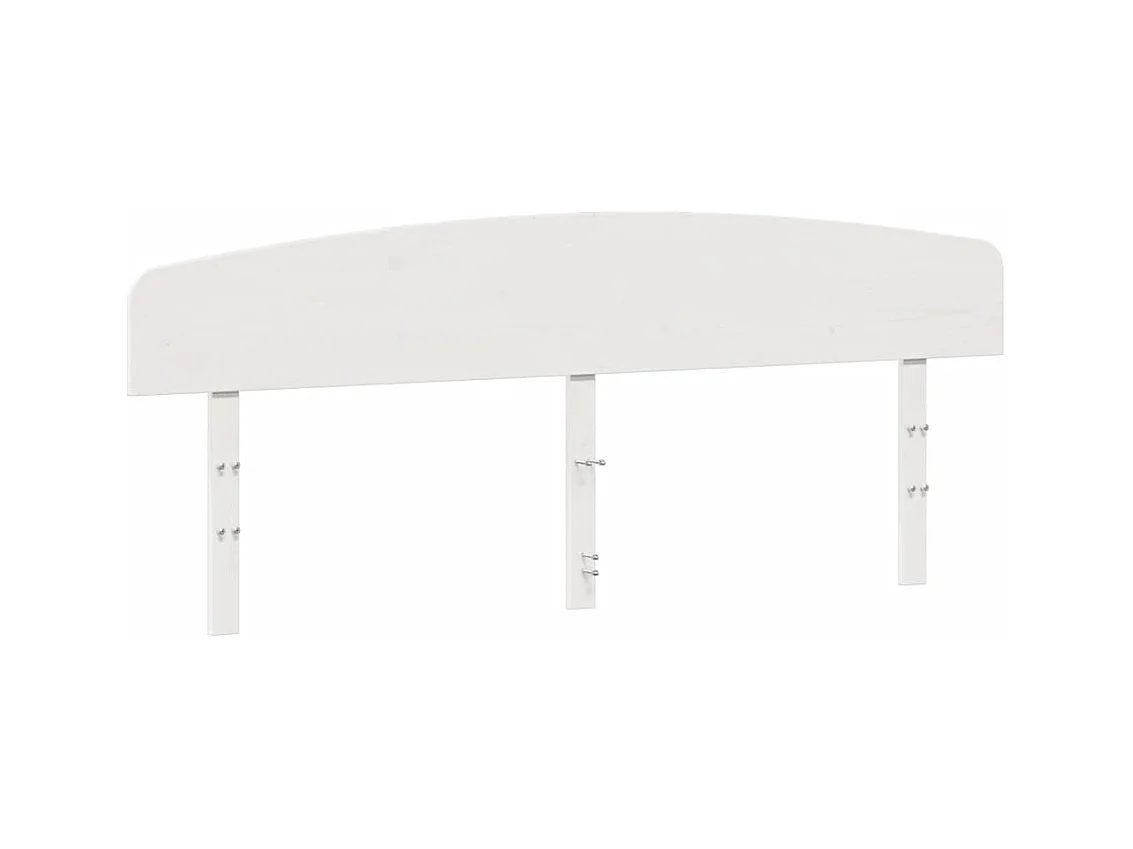 Tête de lit blanc 180 cm bois massif de pin