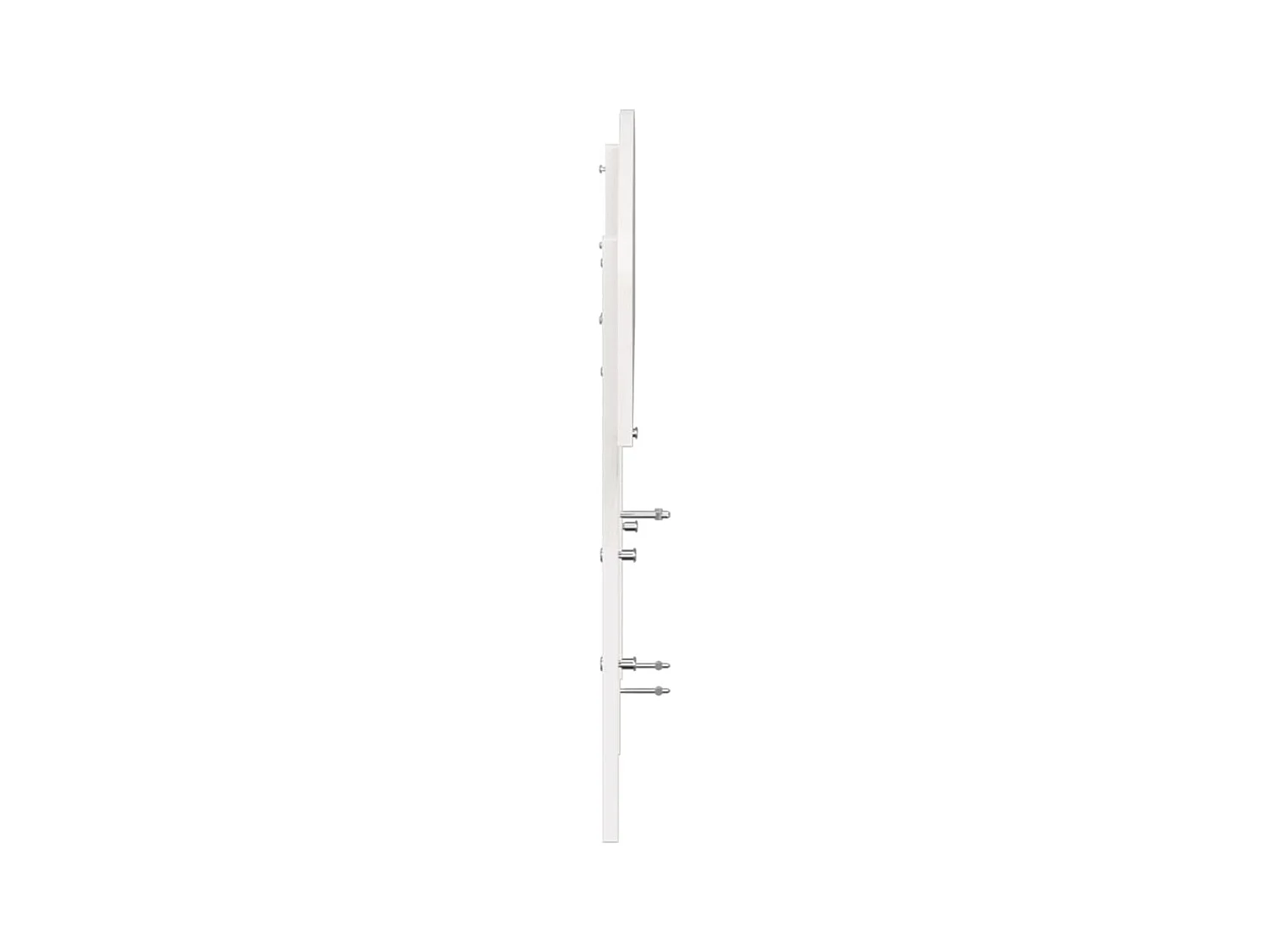 Tête de lit blanc 180 cm bois massif de pin