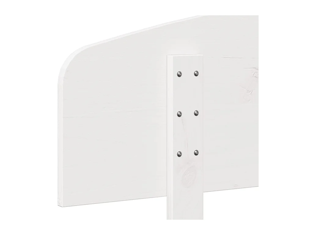 Tête de lit blanc 180 cm bois massif de pin