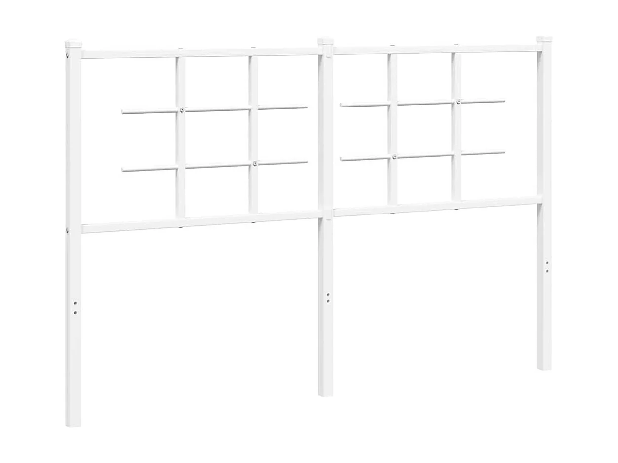Tête de lit de remplacement métal blanc 135 cm