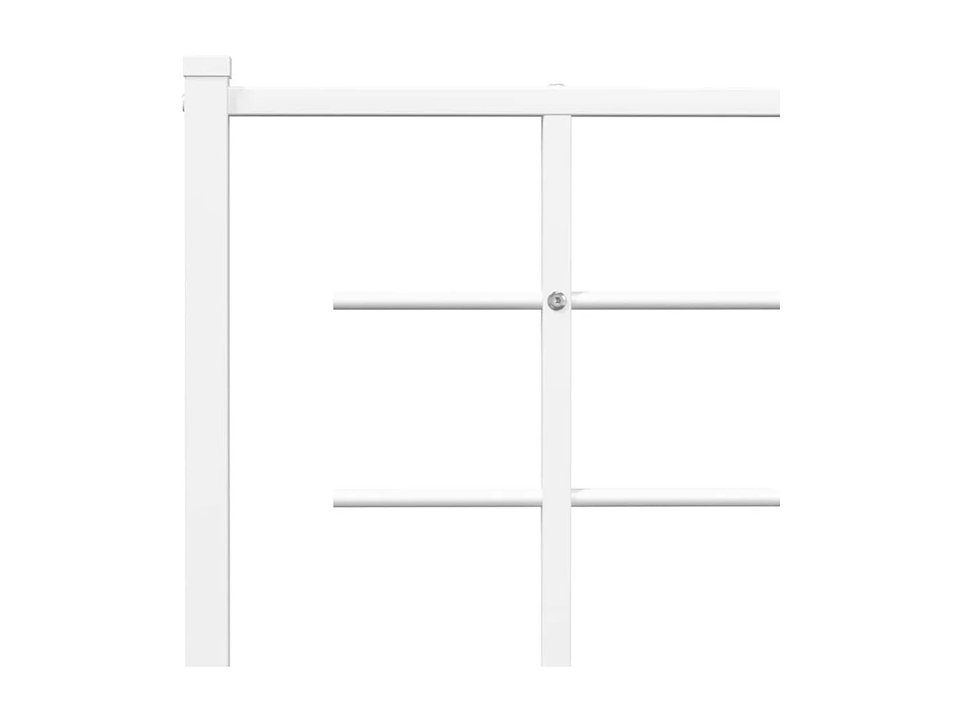 Tête de lit de remplacement métal blanc 135 cm