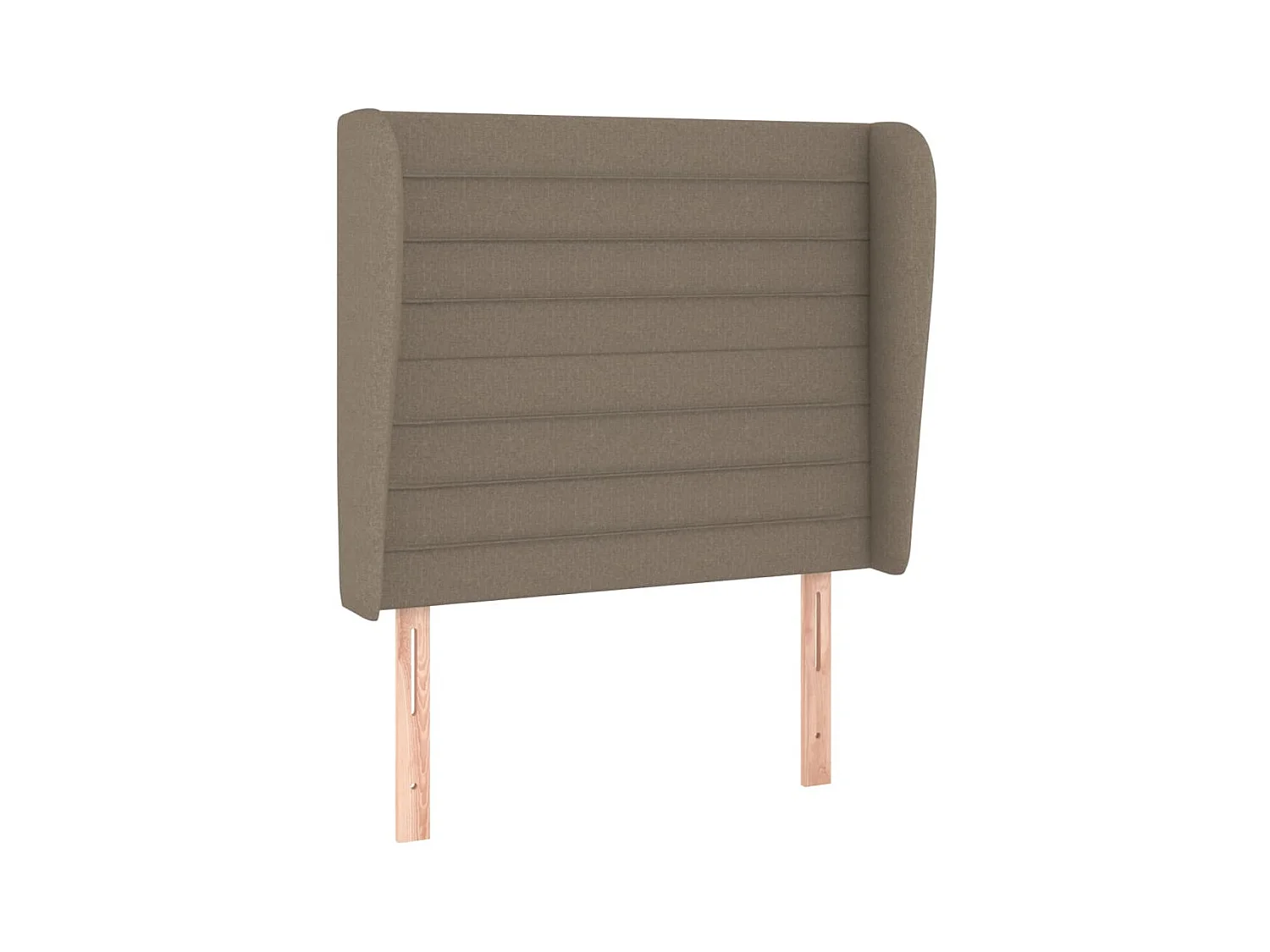 Testiera ad Orecchio Tortora 83x23x118/128 cm in Tessuto