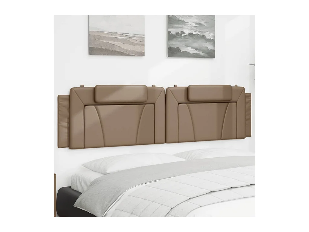 Coussin de tête de lit cappuccino 200 cm similicuir
