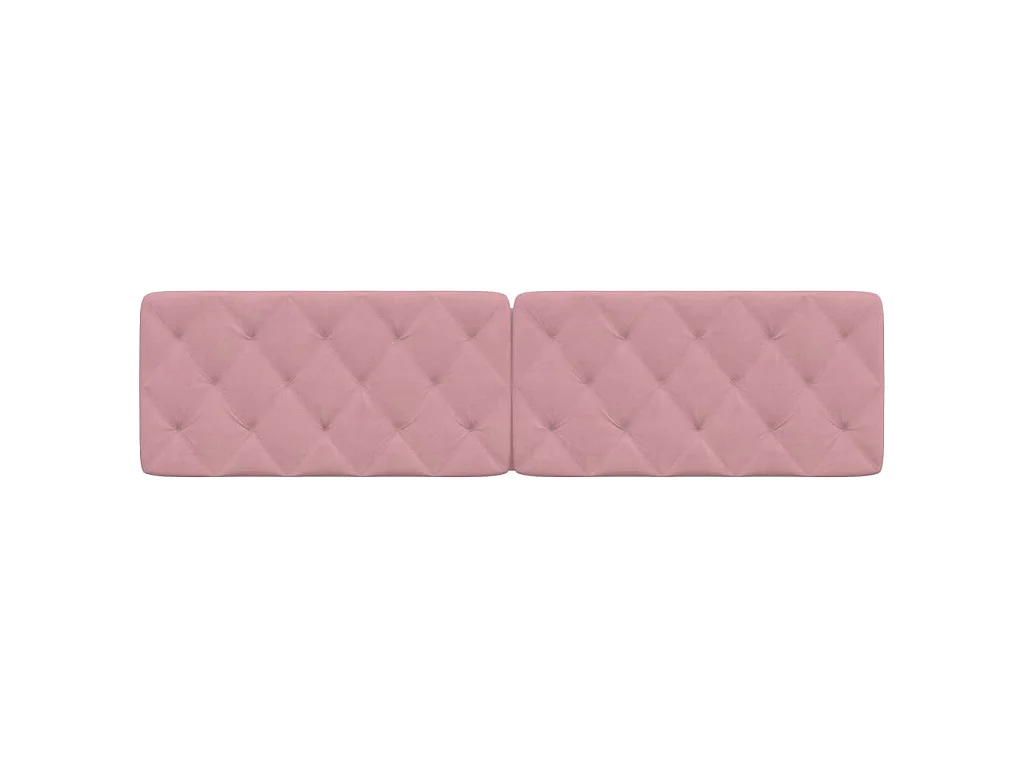 Coussin de tête de lit rose 200 cm velours