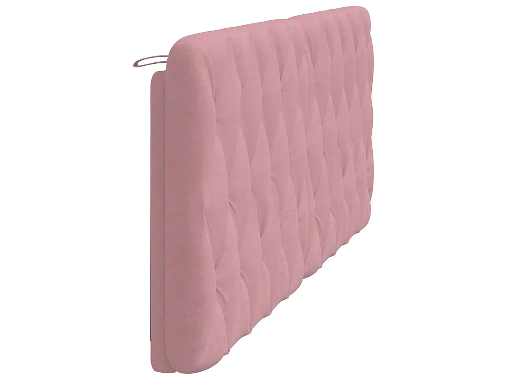 Coussin de tête de lit rose 200 cm velours