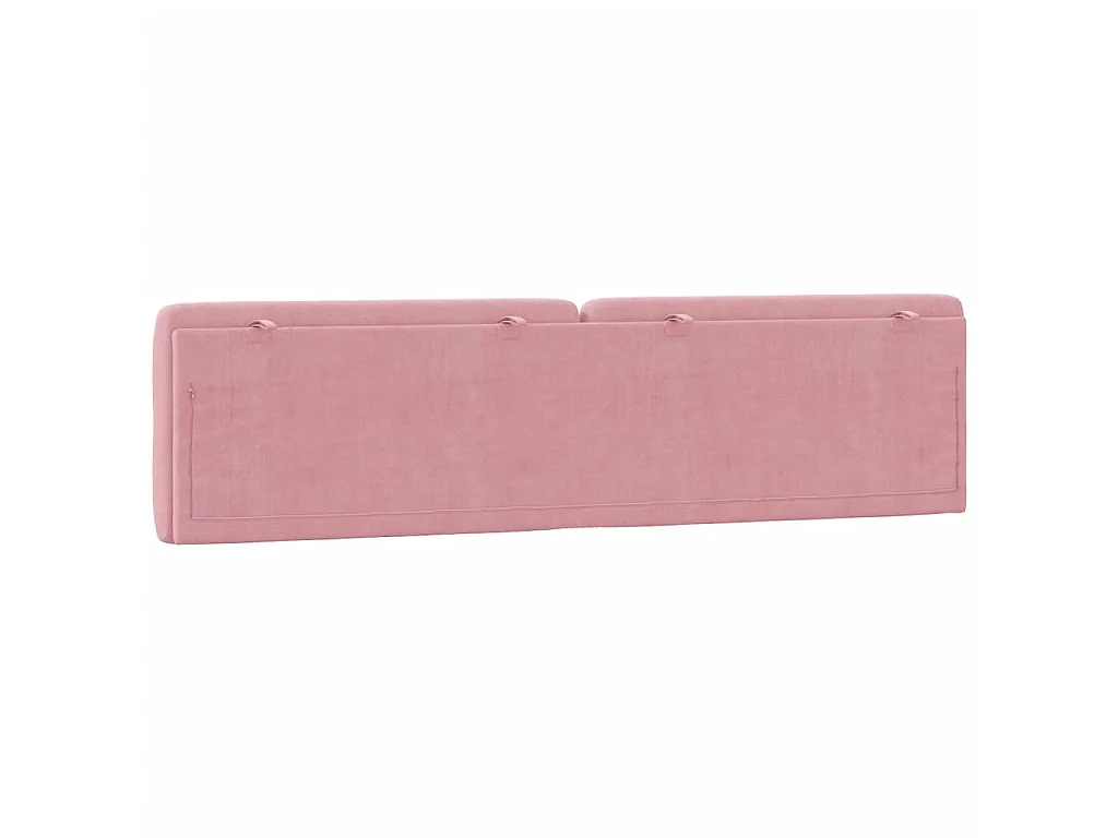 Coussin de tête de lit rose 200 cm velours