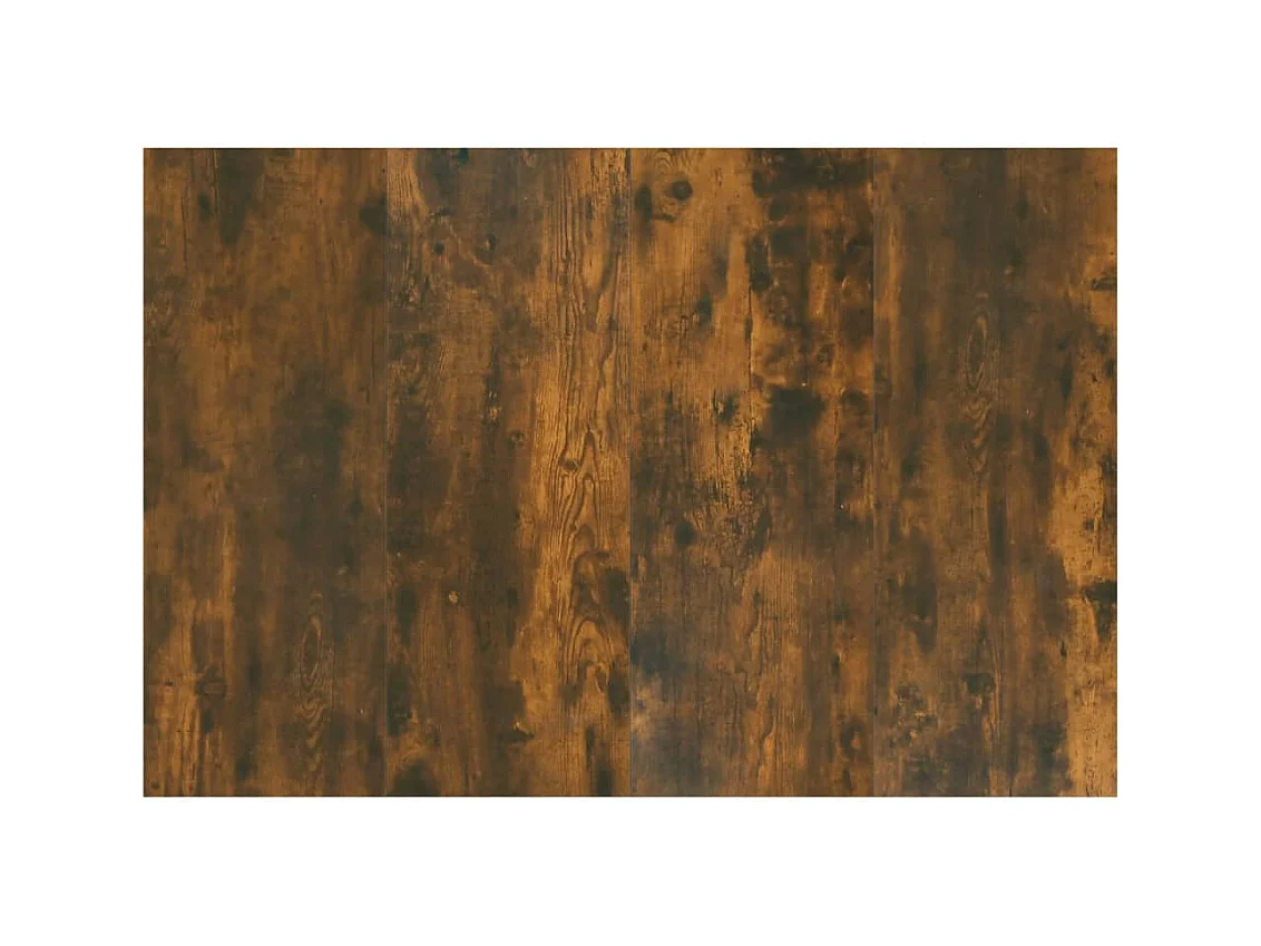 Tête de lit avec armoires Chêne fumé Bois d'ingénierie