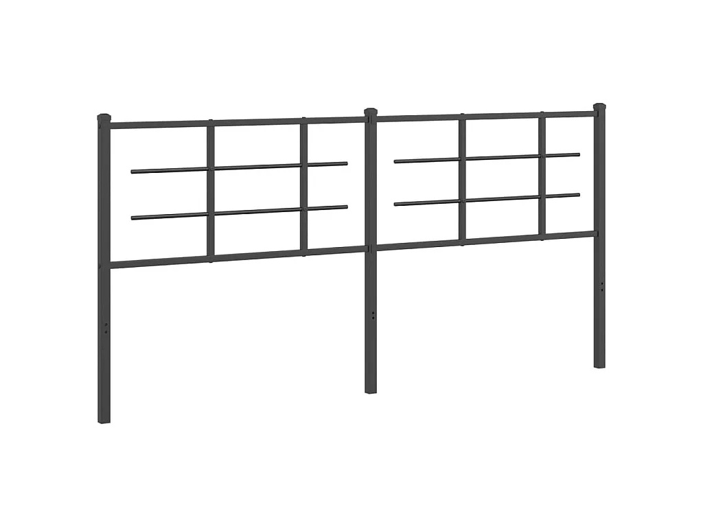 Tête de lit de remplacement métal noir 180 cm