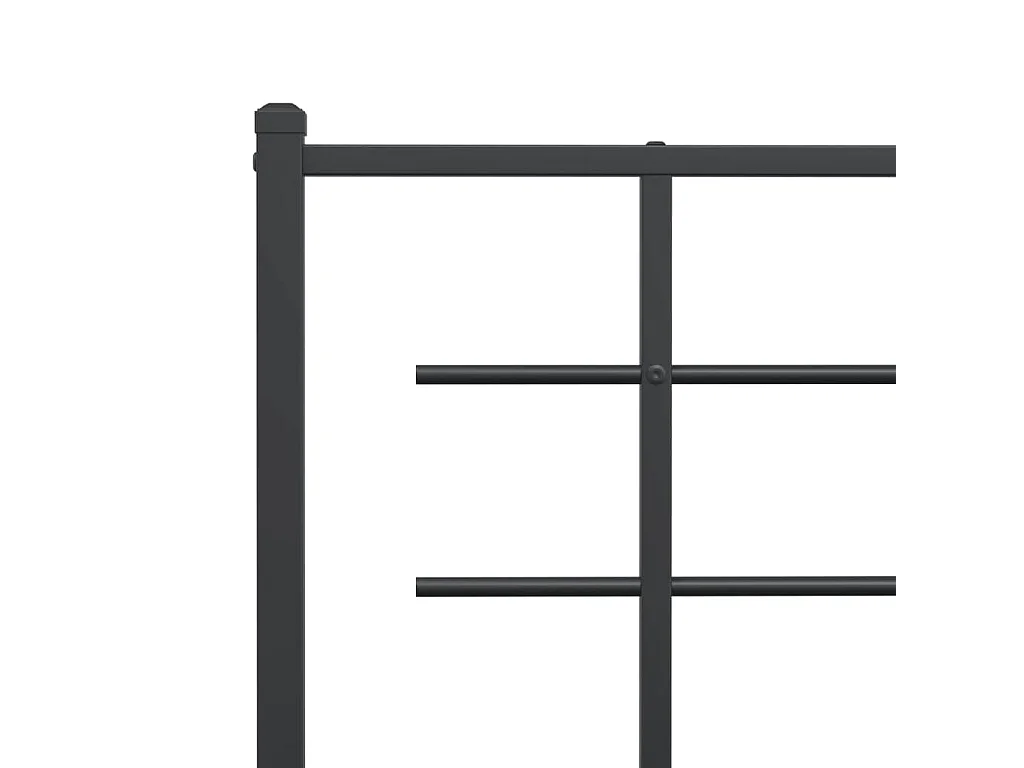 Tête de lit de remplacement métal noir 180 cm