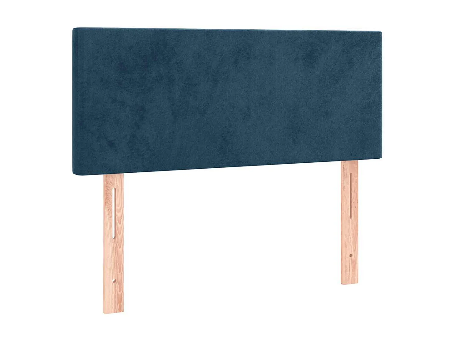 LED Kopfteil Dunkelblau 100x5x78/88 cm Samt