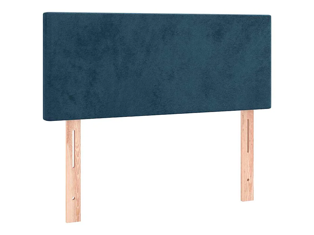 Tête de lit à LED Bleu foncé 100x5x78/88 cm Velours