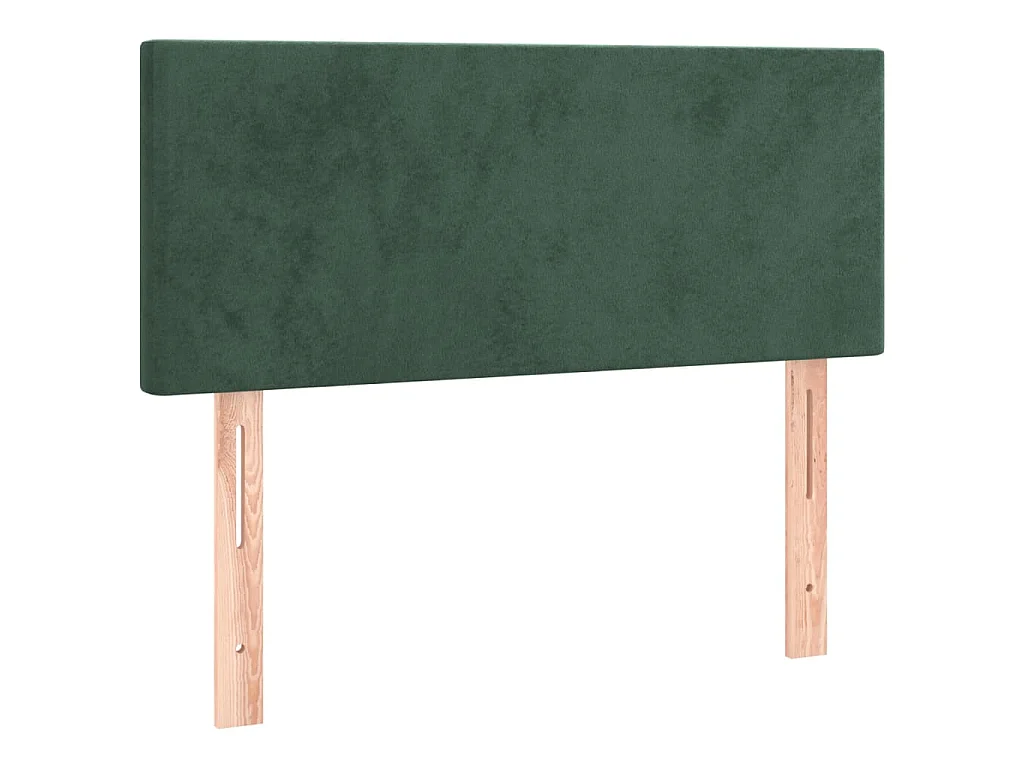 LED Kopfteil Dunkelgrün 100x5x78/88 cm Samt