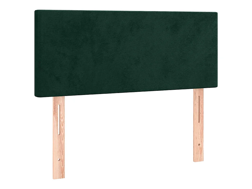 Testiera a LED Verde Scuro 100x5x78/88 cm in Velluto