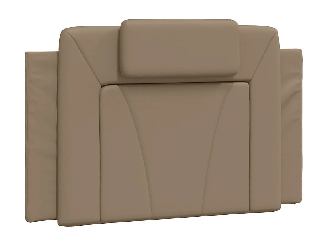 Kopfteil-Kissen "Viana" Cappuccino-Braun 80 cm Kunstleder