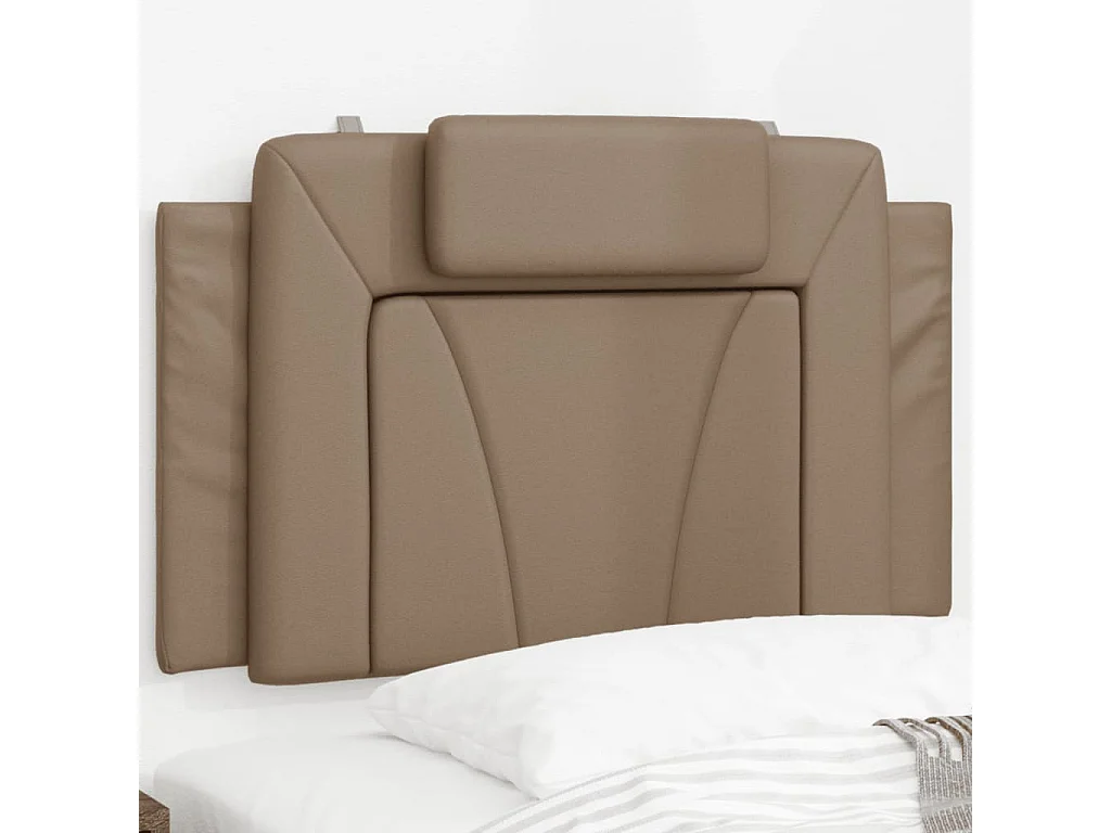 Coussin de tête de lit Viana cappuccino 80 cm similicuir