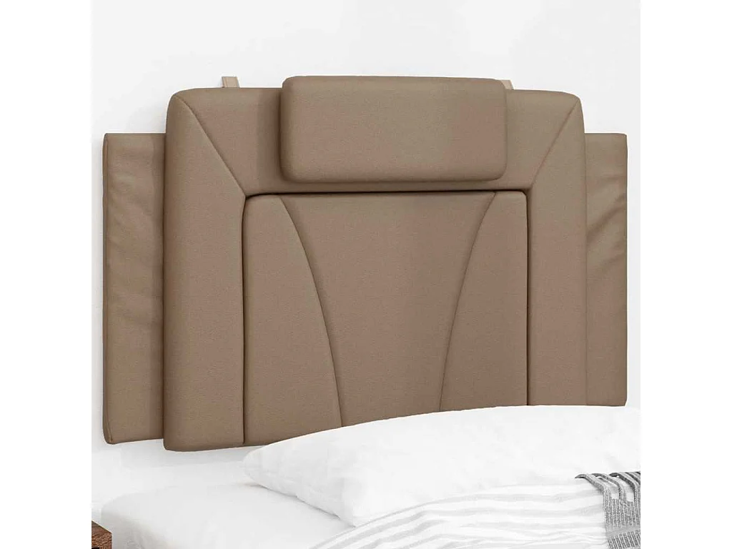 Coussin de tête de lit Viana cappuccino 80 cm similicuir