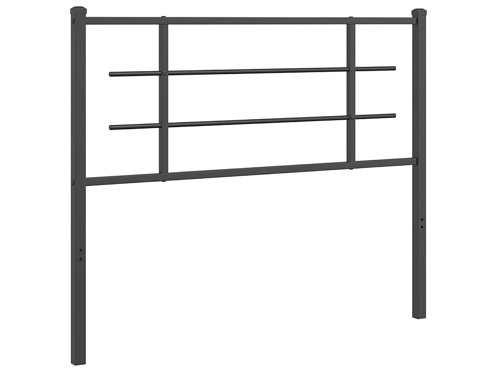 Tête de lit de remplacement métal noir 107 cm