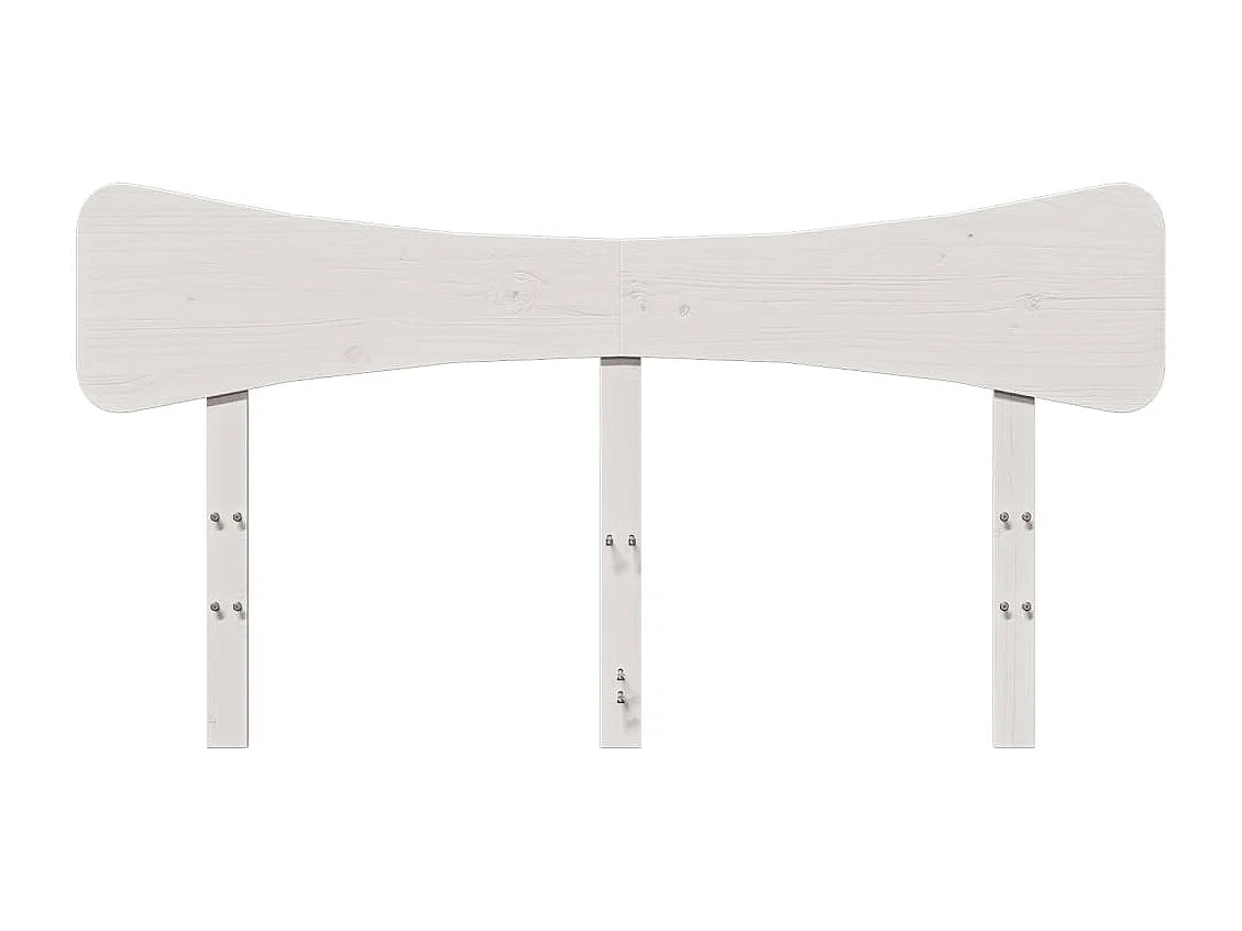 Tête de lit blanc 140 cm bois massif de pin