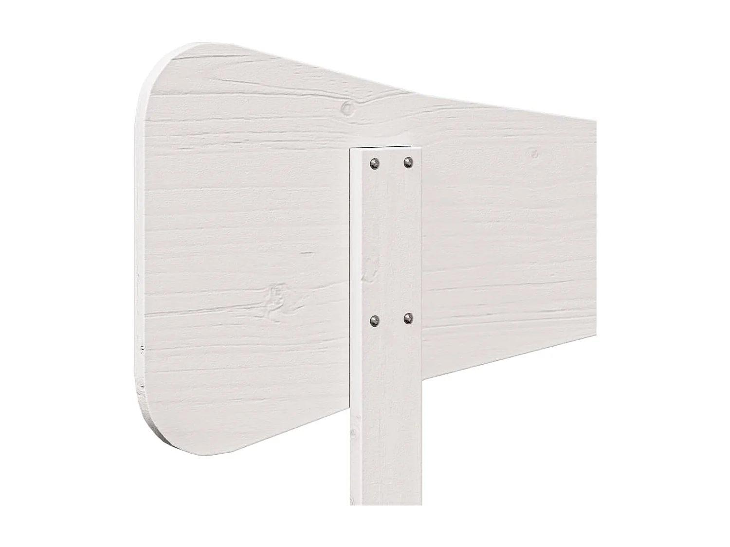 Tête de lit blanc 140 cm bois massif de pin
