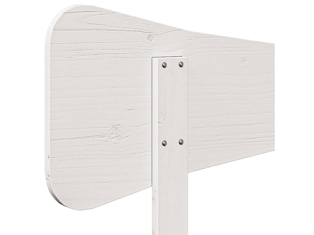 Tête de lit blanc 140 cm bois massif de pin