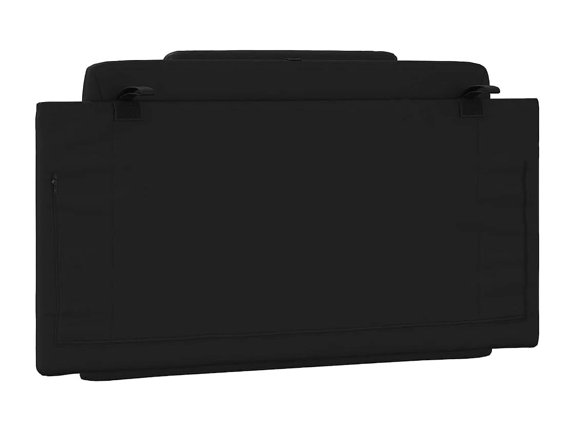 Coussin de tête de lit Viana noir 100 cm similicuir