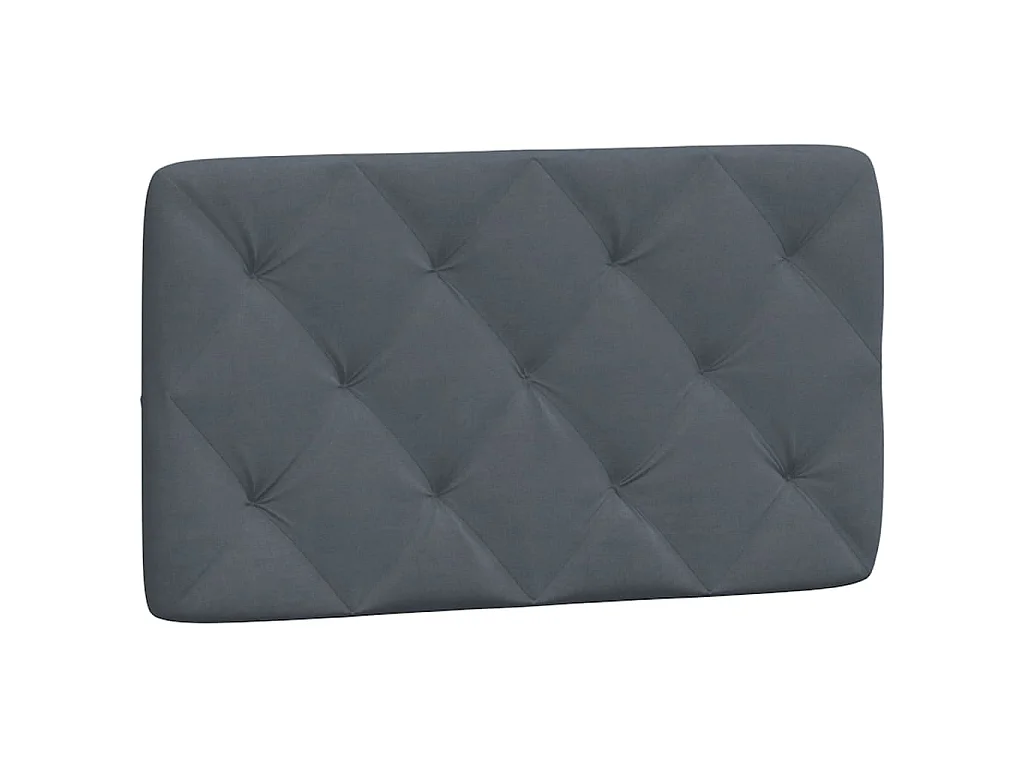 Cuscino Testiera Grigio Scuro 90 cm in Velluto