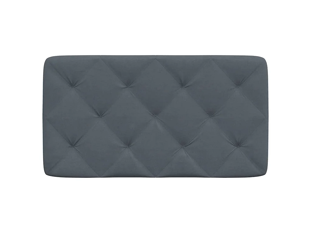 Cuscino Testiera Grigio Scuro 90 cm in Velluto