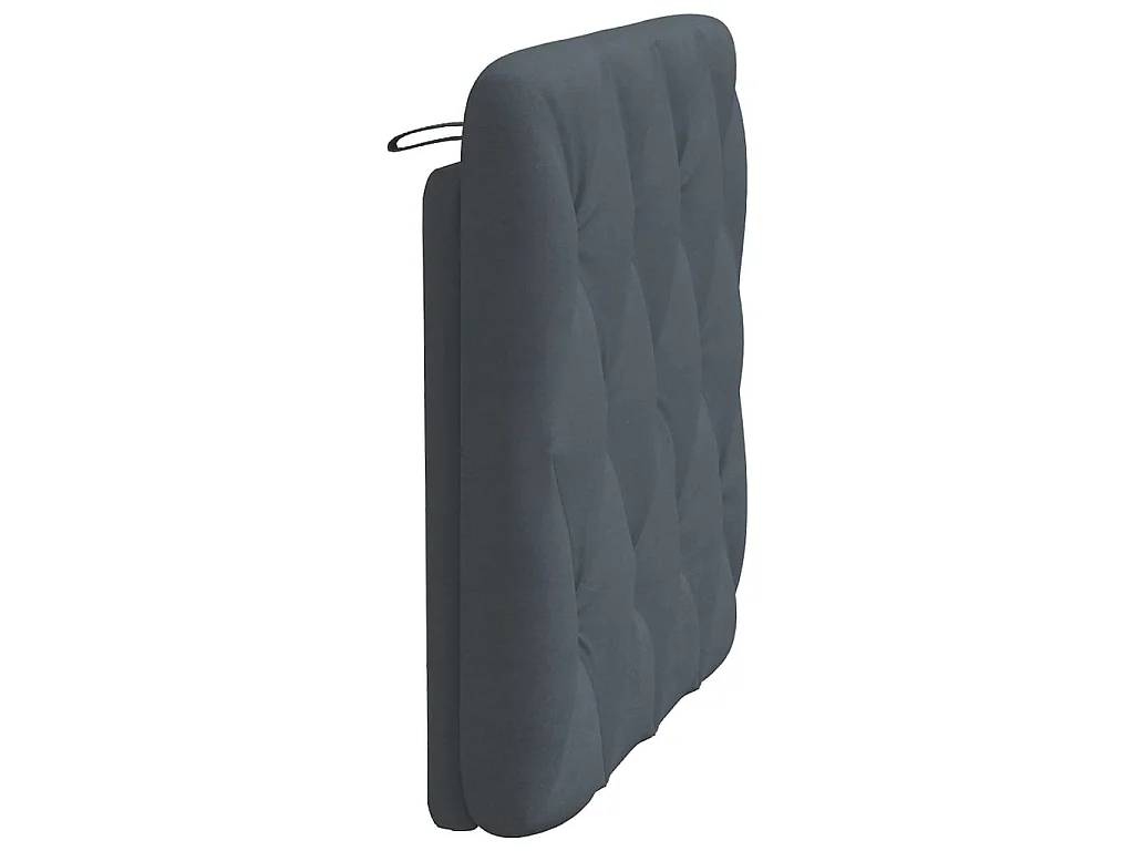 Cuscino Testiera Grigio Scuro 90 cm in Velluto