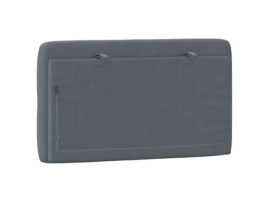 Cuscino Testiera Grigio Scuro 90 cm in Velluto