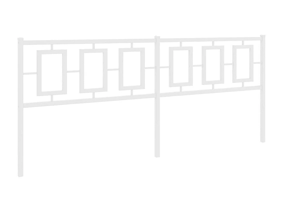 Kopfteil Metall Weiß 193 cm