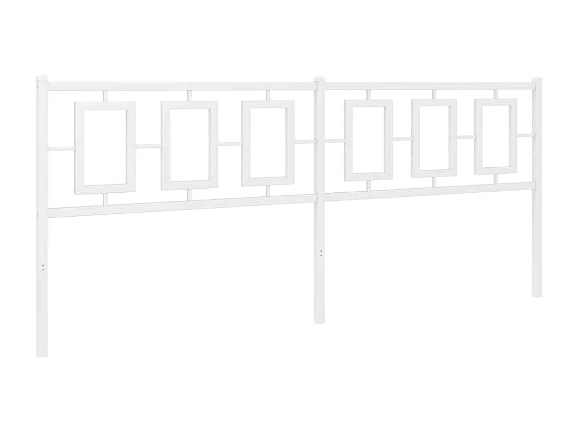 Tête de lit de remplacement métal blanc 193 cm