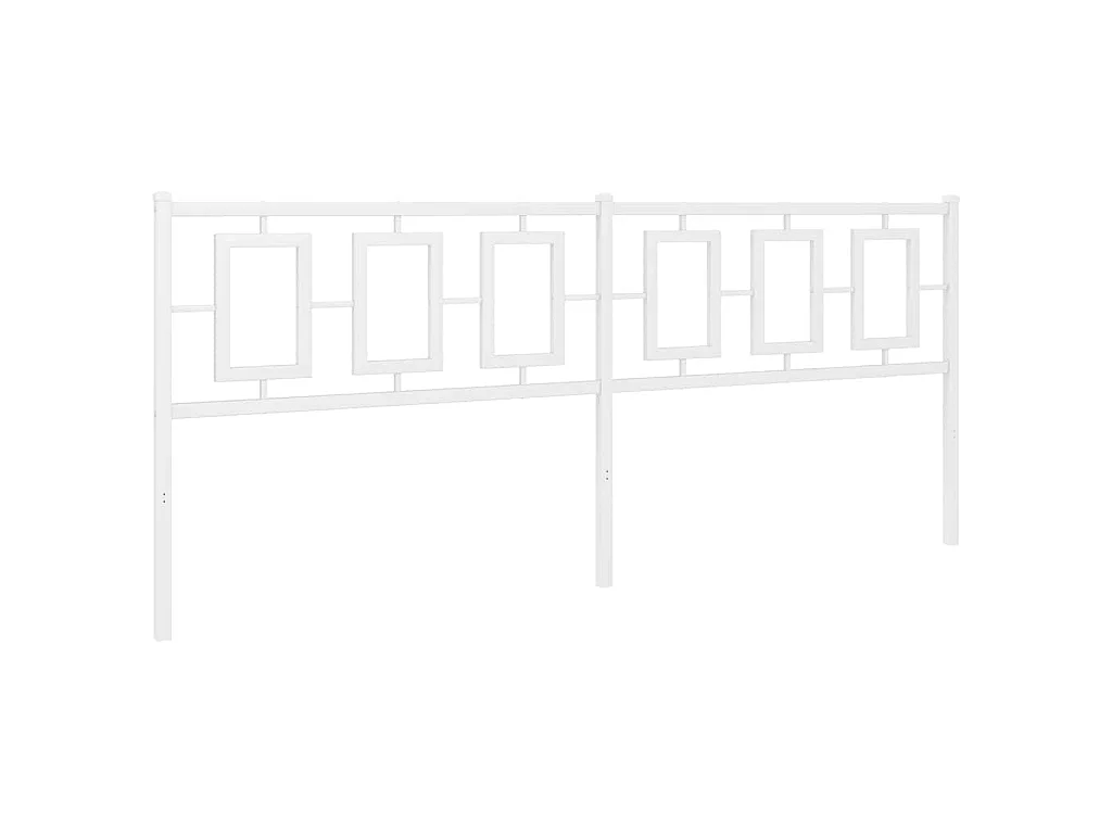 Vervangend hoofdbord 193 cm metaal wit