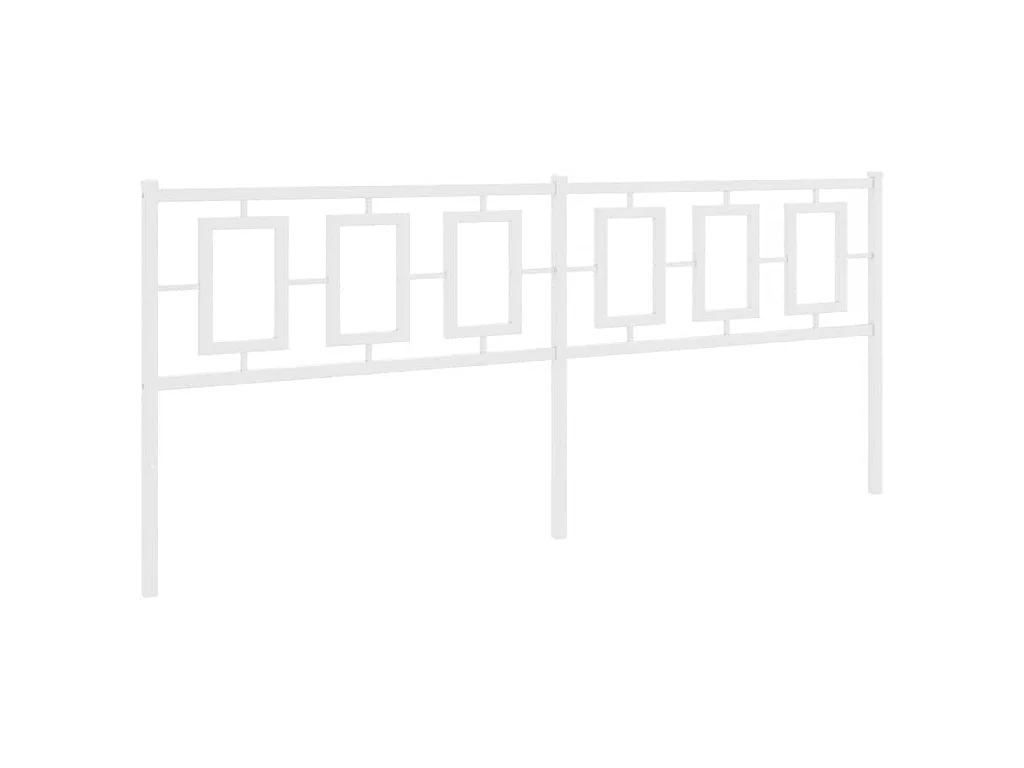 Vervangend hoofdbord 193 cm metaal wit