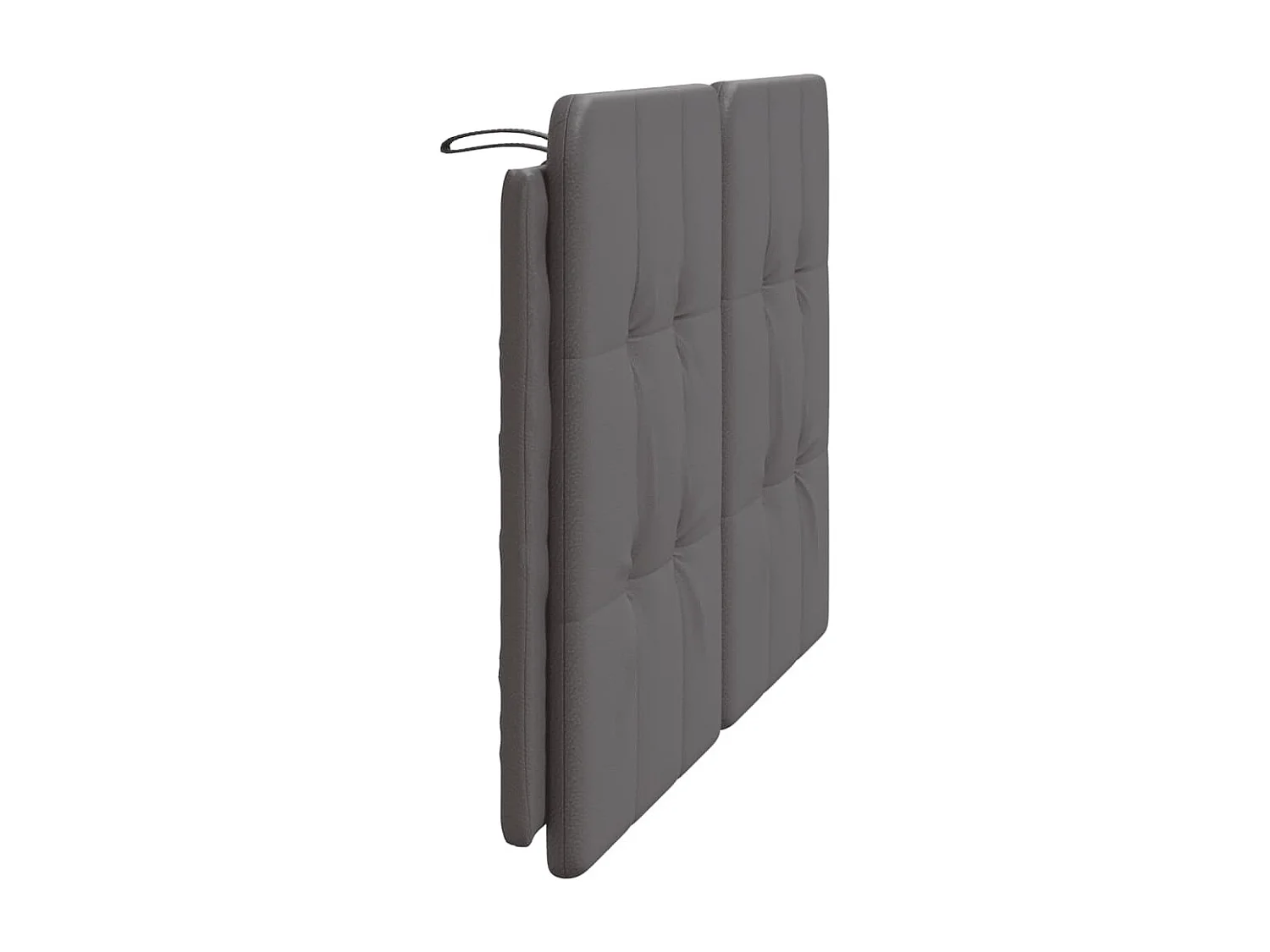 Coussin de tête de lit Zadar gris 120 cm similicuir